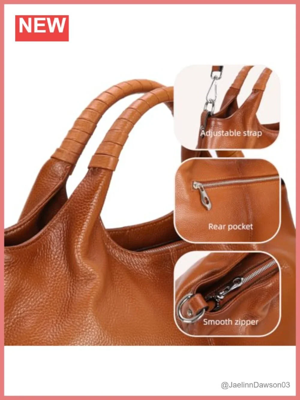 Genuine Leather Satchel Purse Crossbody Hobo Bag for Women Cowhide